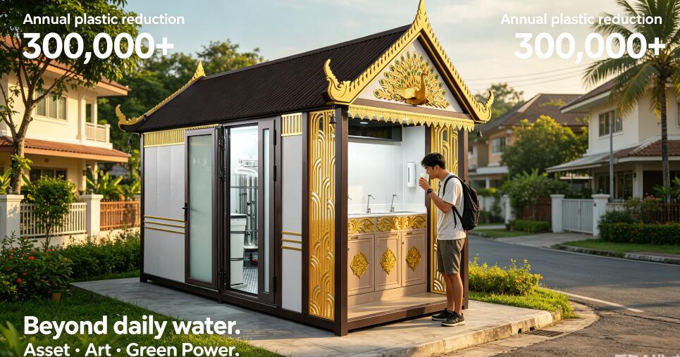 Cultural Creative Water Station – Cost Cut & Visitor Magnet;