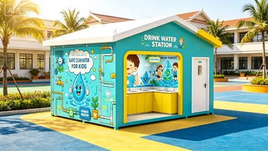 All-in-One Kids School Water Station – Προκατασκευασμένη Λύση Campus;
